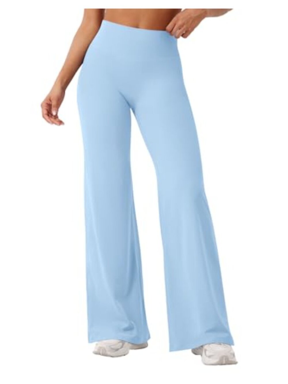 High Waist Wide Leg Leggings No Front Seam Yoga Pants 29/31.5/33/35-in